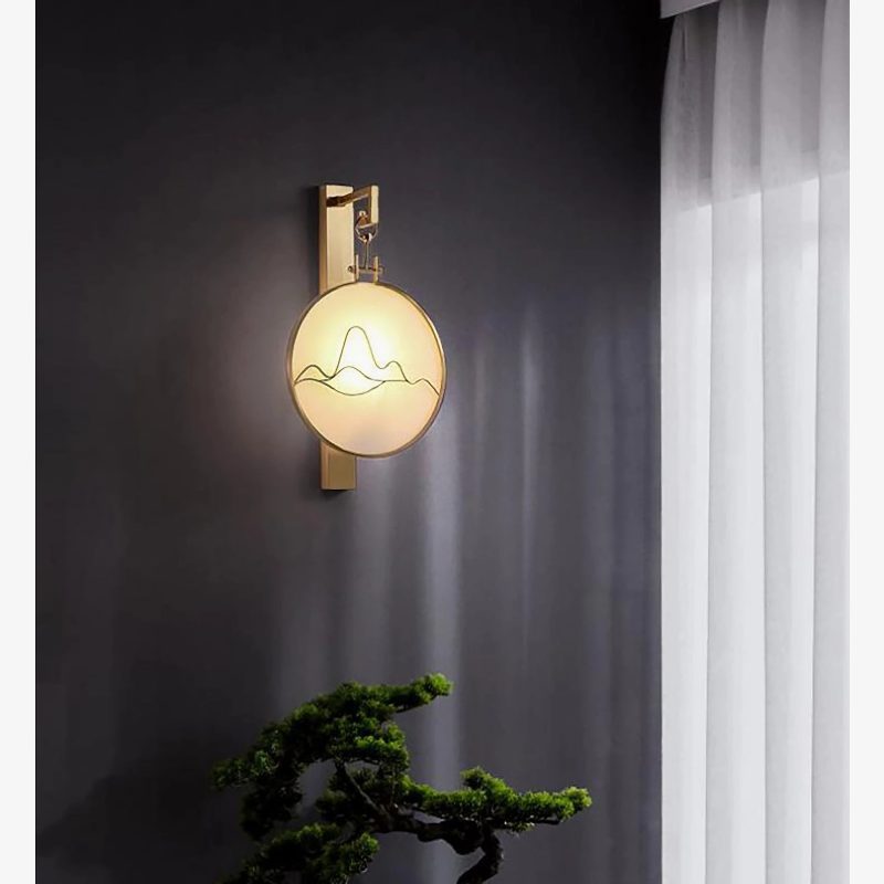 MIRODEMI Palencia Artistic Oriental Style LED Wall Lamp