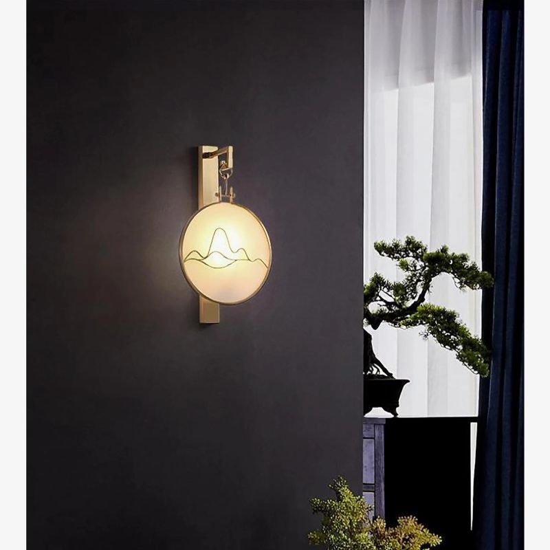 MIRODEMI Palencia Minimalist Oriental LED Sconce