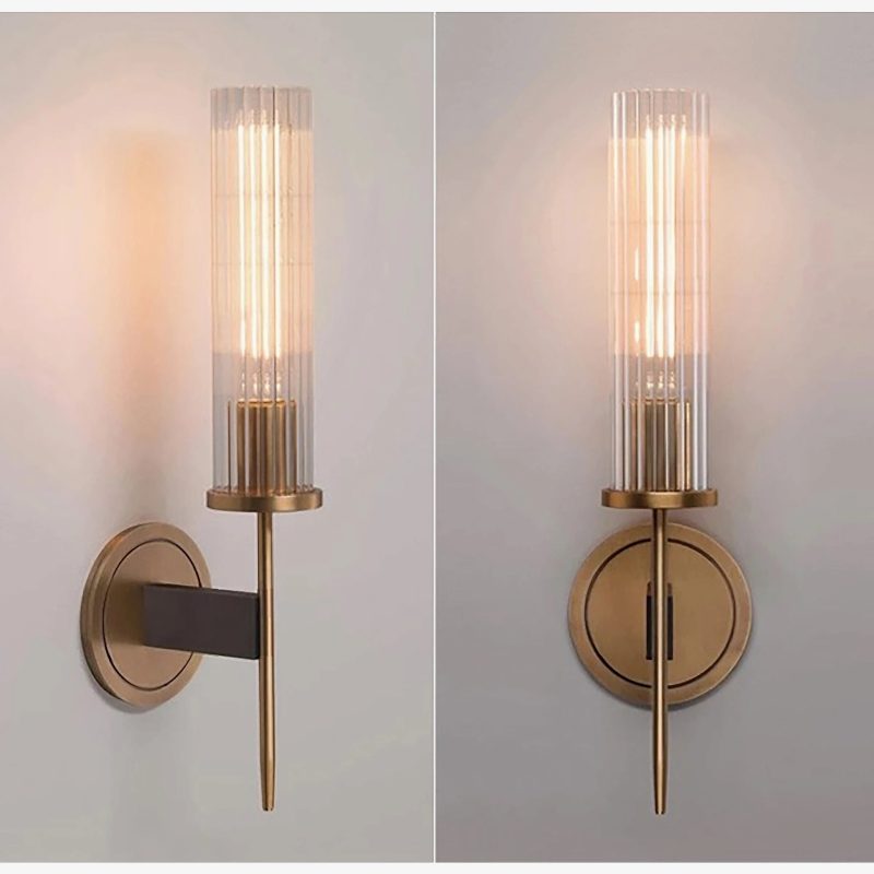 MIRODEMI Palma Artistic Brass Wall Sconce