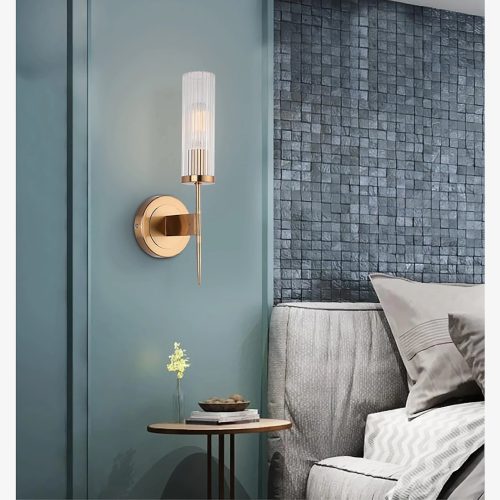 MIRODEMI Palma Bedside Wall Lamp Made Of Brass