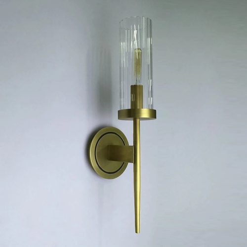 MIRODEMI Palma Brass Accent Bedside Wall Lamp