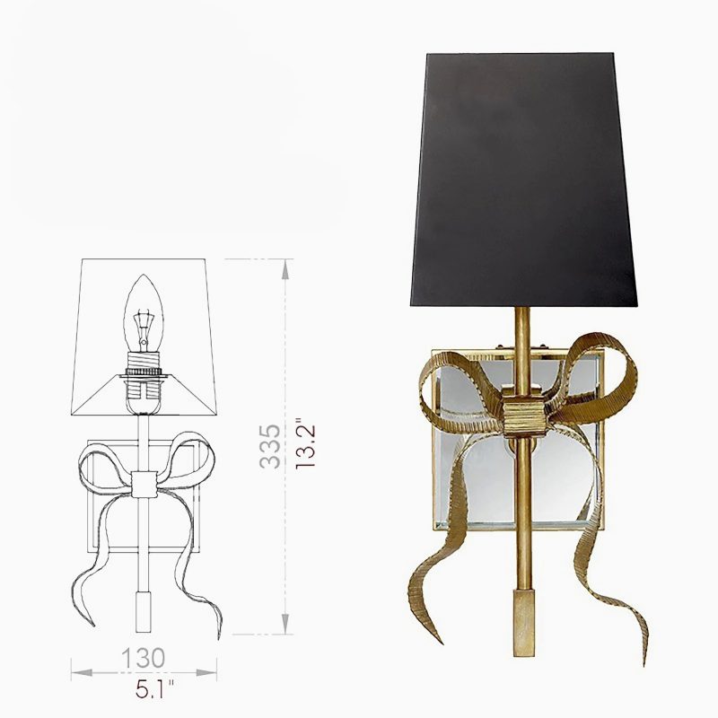 MIRODEMI Paterna Classic LED Copper Wall Lamp