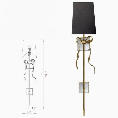 MIRODEMI Pinto Sophisticated LED Copper Wall Lamp