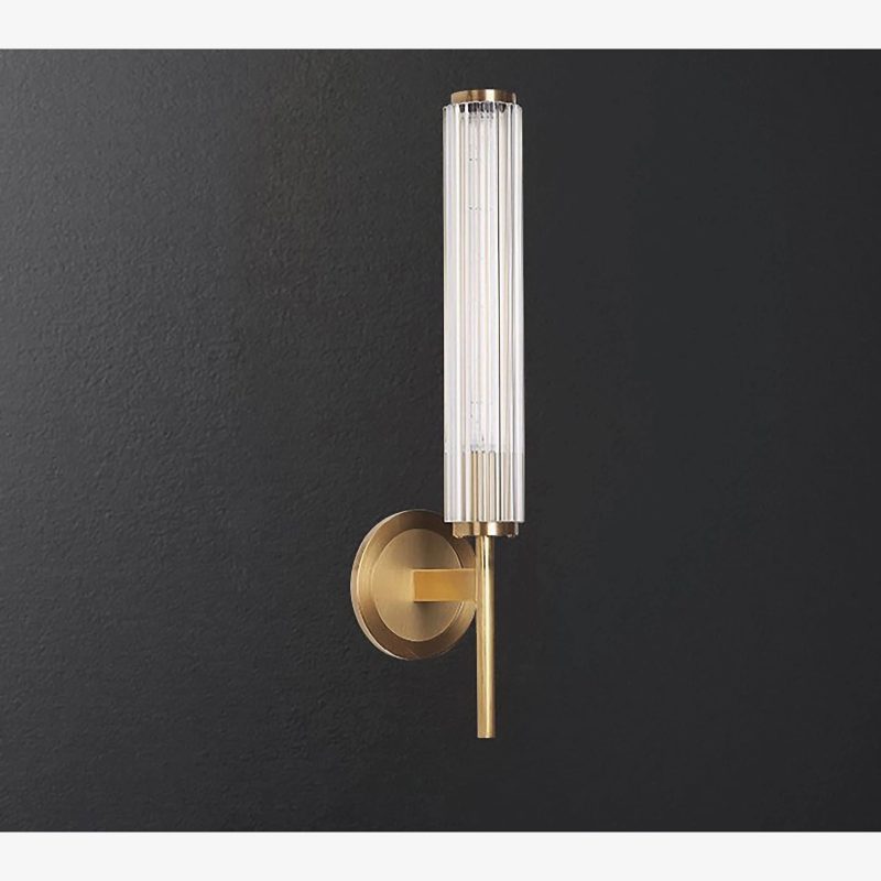 MIRODEMI Pontevedra Modern Glass Copper Wall Light