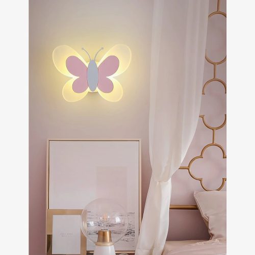 MIRODEMI® Princess LED Wall Lamp in the Shape of Butterfly for Kids Room image | luxury lighting | luxury wall lamps for kids