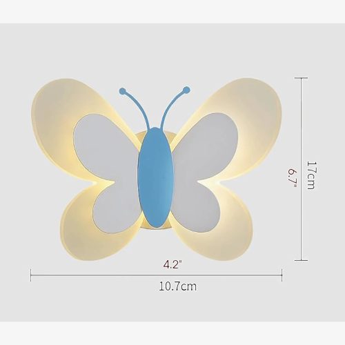 MIRODEMI Princess Enchanted Butterfly LED Wall Lamp For Kids