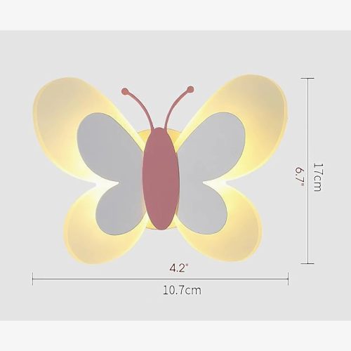 MIRODEMI Princess Fluttering Butterfly LED Wall Lamp