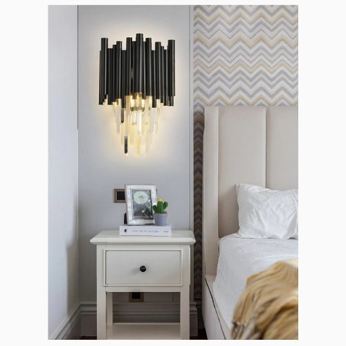 MIRODEMI Puget Rostang Black Wall Sconce