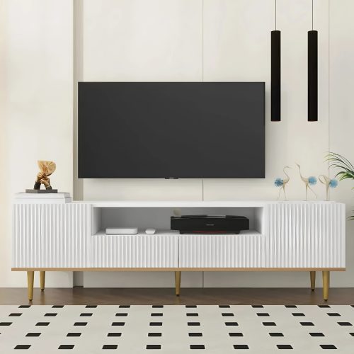 Elegant TV stand|White furniture|Modern Minimalistic TV stand