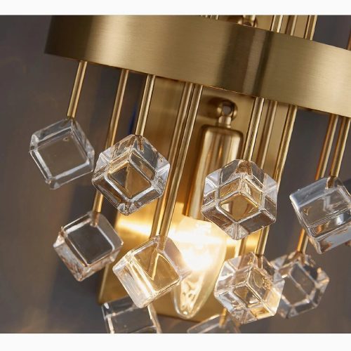 MIRODEMI Rigaud Cube Crystals Wall Sconce