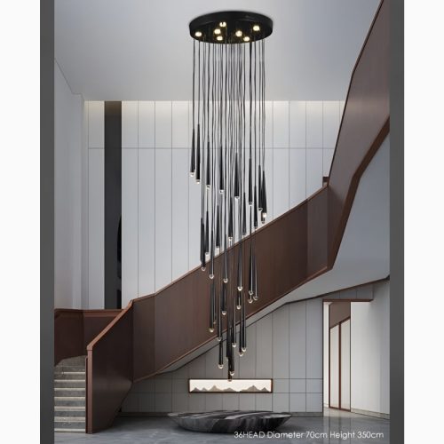 MIRODEMI Rimplas Minimalistic Long Ceiling Chandelier