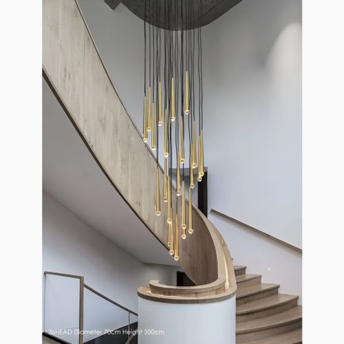 MIRODEMI Rimplas Stylish Minimalistic Long Ceiling Chandelier