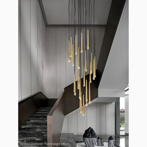 MIRODEMI Rimplas Stylish Minimalistic Long Chandelier