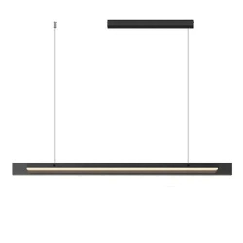 MIRODEMI Risch Modern Black Stainless Steel Rectangle Chandelier for Living Room