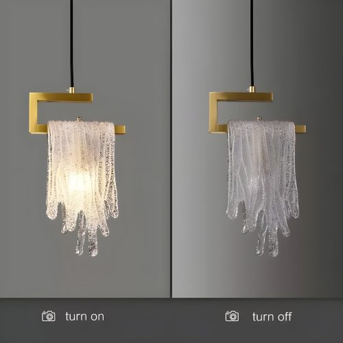 MIRODEMI Roccavignale Postmodern Gold Crystal Pendant Light Luxury LED Chandelier