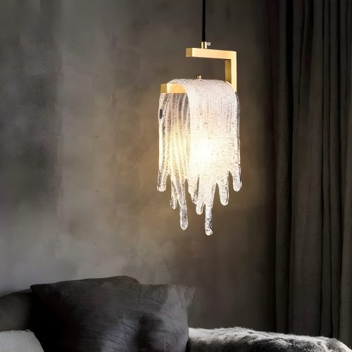 MIRODEMI Roccavignale Postmodern Gold Crystal Pendant Light Luxury LED Chandelier for Living Room