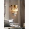 MIRODEMI® Roubion | Luxury Raindrops Gold Crystal Wall Sconce | wall light | wall lamp