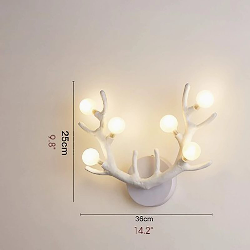 MIRODEMI Sabadell Elegant Deer Horn LED Wall Lamp