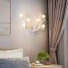 MIRODEMI® Deer Horns LED Wall Lamp with Glass Spheres for Bedroom, Living Room image | luxury lighting | deer horns lamps