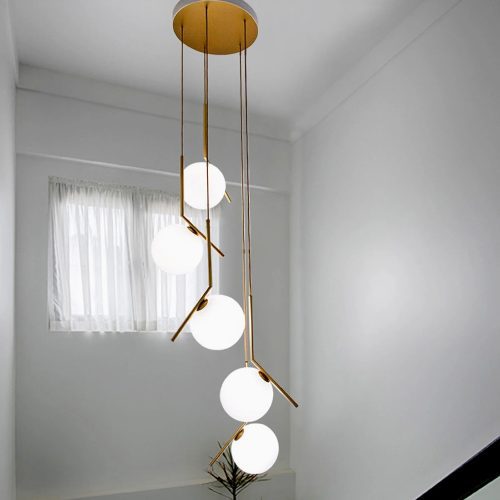 MIRODEMI Saint Jeannet duplex chandelier for staircase