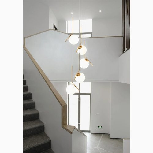 MIRODEMI Saint Jeannet duplex spiral chandelier for staircase