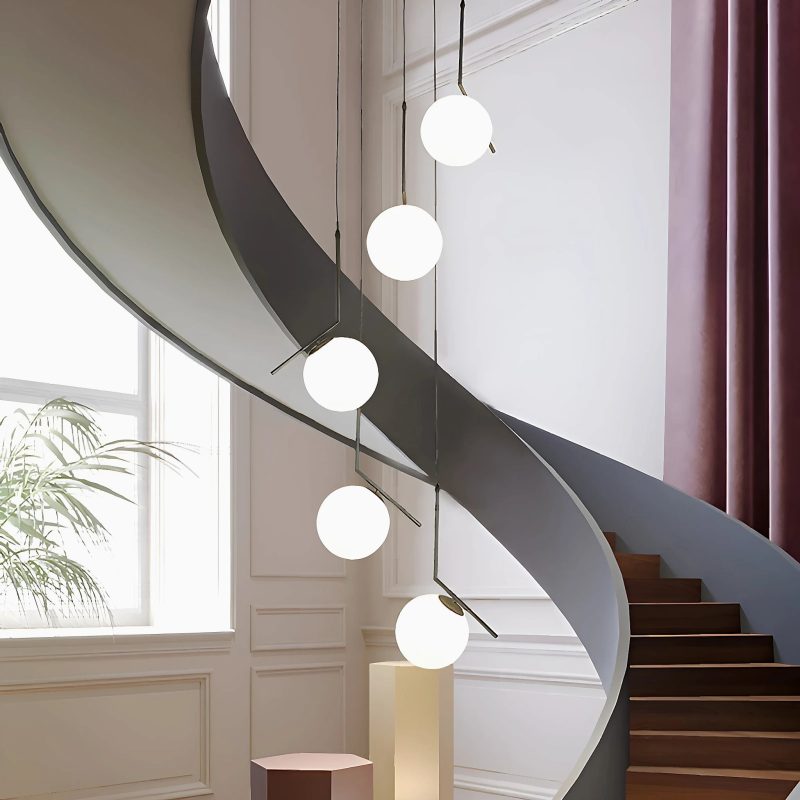 MIRODEMI Saint-Jeannet | Duplex Spiral Pendant Chandelier For House