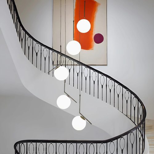 MIRODEMI Saint Jeannet wonderful modern chandelier for staircase