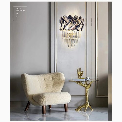 MIRODEMI Saint Leger Majestic Crystal Wall Light