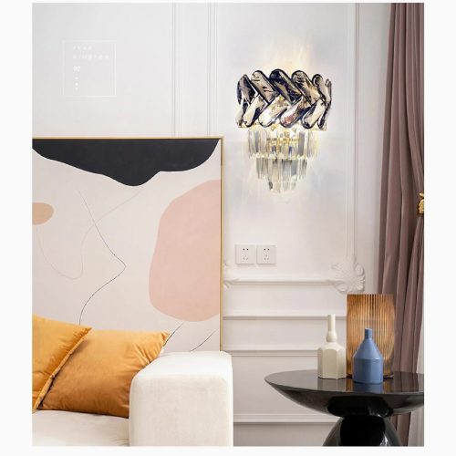 MIRODEMI Saint Leger Opulent Modern Crystal Sconce