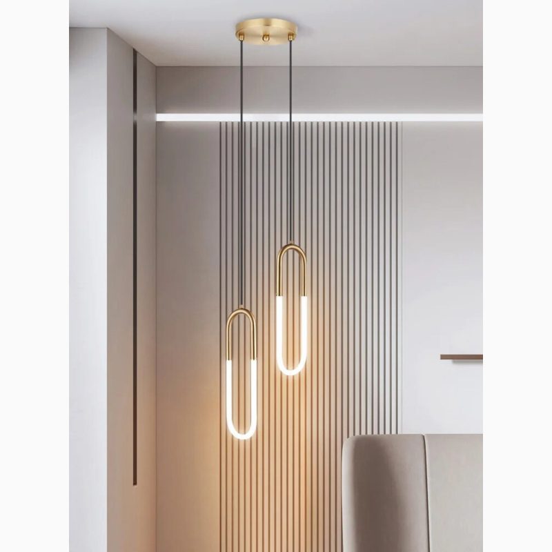 MIRODEMI Saint-Martin-d'Entraunes Paper Clip-Shaped Lighting Fixture For Modern Home Decoration