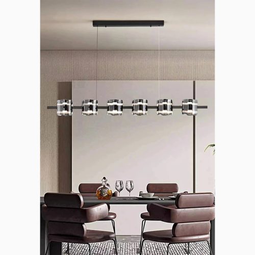 MIRODEMI Sch nenwerd Stylish Black Rectangle Chandelier For Dining Room