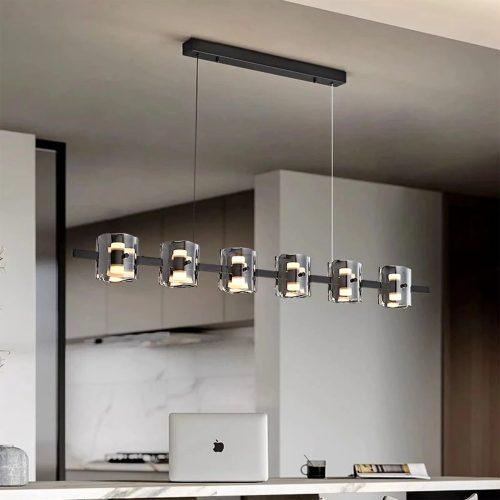 MIRODEMI Sch nenwerd Stylish Creative Black Glass Chandelier For Kitchen