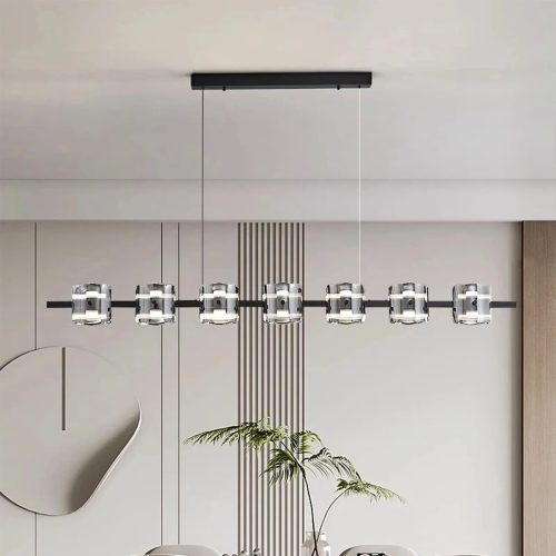 MIRODEMI Sch nenwerd Stylish Creative Black Rectangle Chandelier For Kitchen