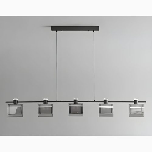 MIRODEMI Schwerzenbach Minimalistic Glass Cubes Stylish Chandelier for Kitchen Room