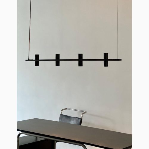 MIRODEMI Seengen Minimalistic Modern Black Copper Stone Chandelier for Room