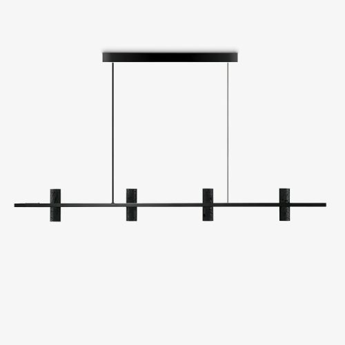 MIRODEMI Seengen Minimalistic Modern Black Stone Chandelier Details Medium