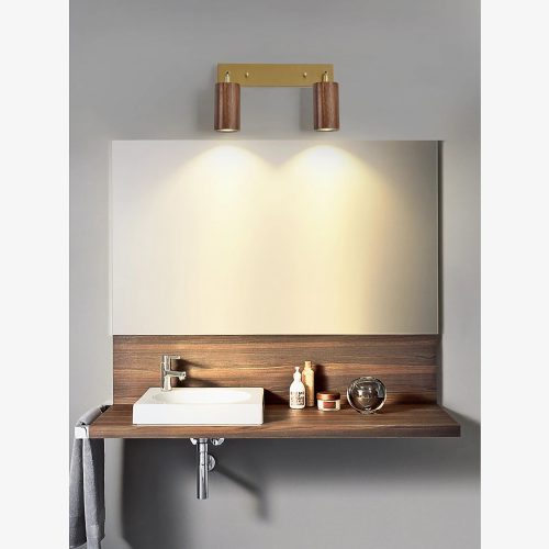 MIRODEMI Sevilla Luxurious Cylinder Wooden LED Wall Light