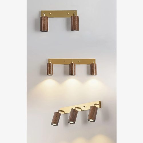 MIRODEMI Sevilla Refined Wooden Cylinder LED Wall Sconce