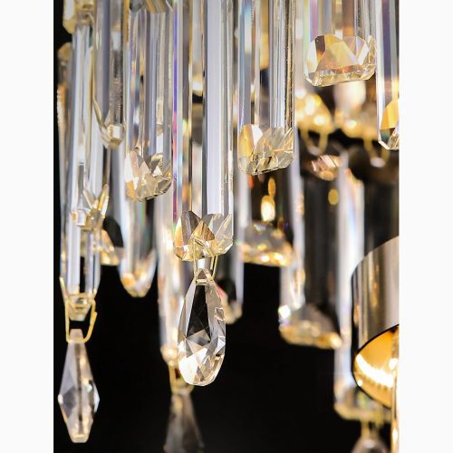 MIRODEMI Sospel Elegant Golden Ring Chandelier