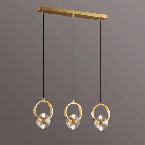 MIRODEMI® Spiez | Designer Gold Crystal Pendant Light