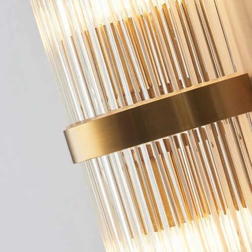 MIRODEMI Steckborn Stainless Steel Gold Crown Wall Sconce