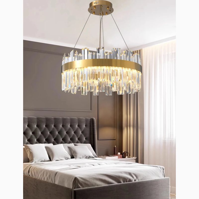 MIRODEMI Sursee Gold Drum Chandelier