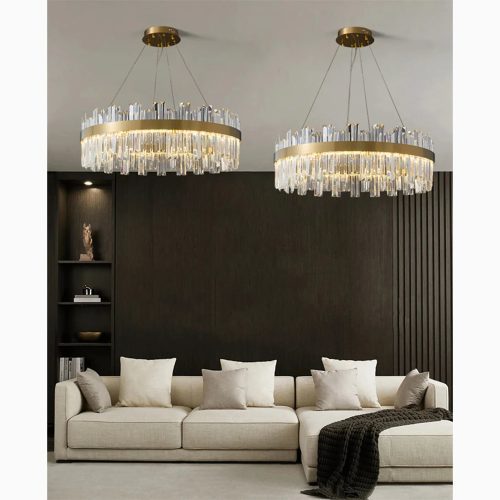 MIRODEMI Sursee Luxurious Crystal Gold Chandelier