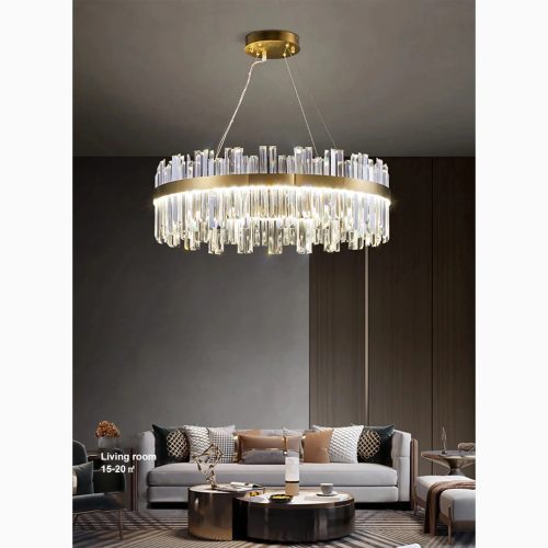 MIRODEMI® Sursee | Chic Glass Drum Chandelier with Luxurious Design