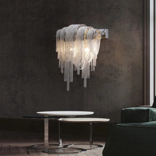 MIRODEMI Tassel Wall Lamp in Italian Style for Living Room Bedroom Home Hall