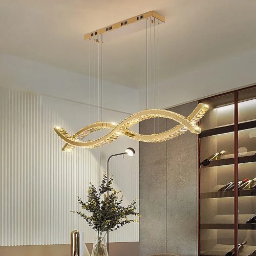 MIRODEMI Tende wave style Luxury golden chandelier