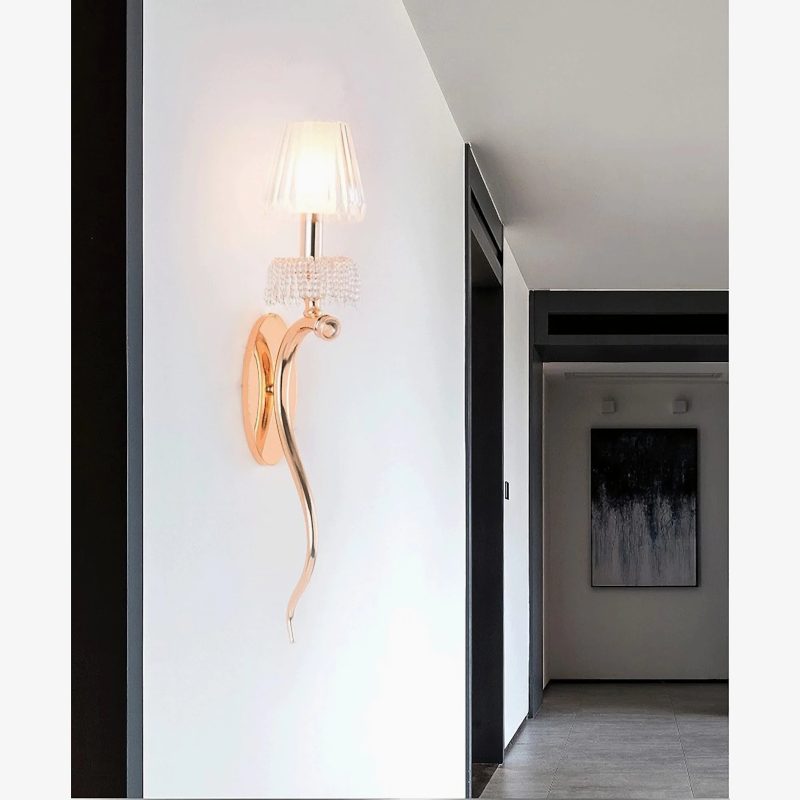 MIRODEMI Tenerife Chic Golden Horn LED Acrylic Wall Lamp