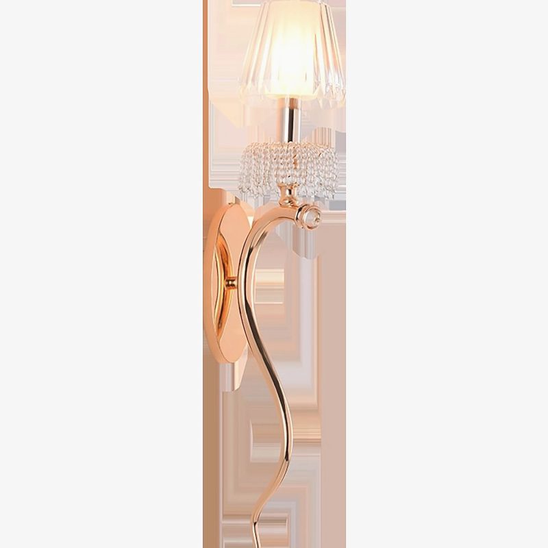 MIRODEMI Tenerife Refined Golden Horn LED Wall Lamp