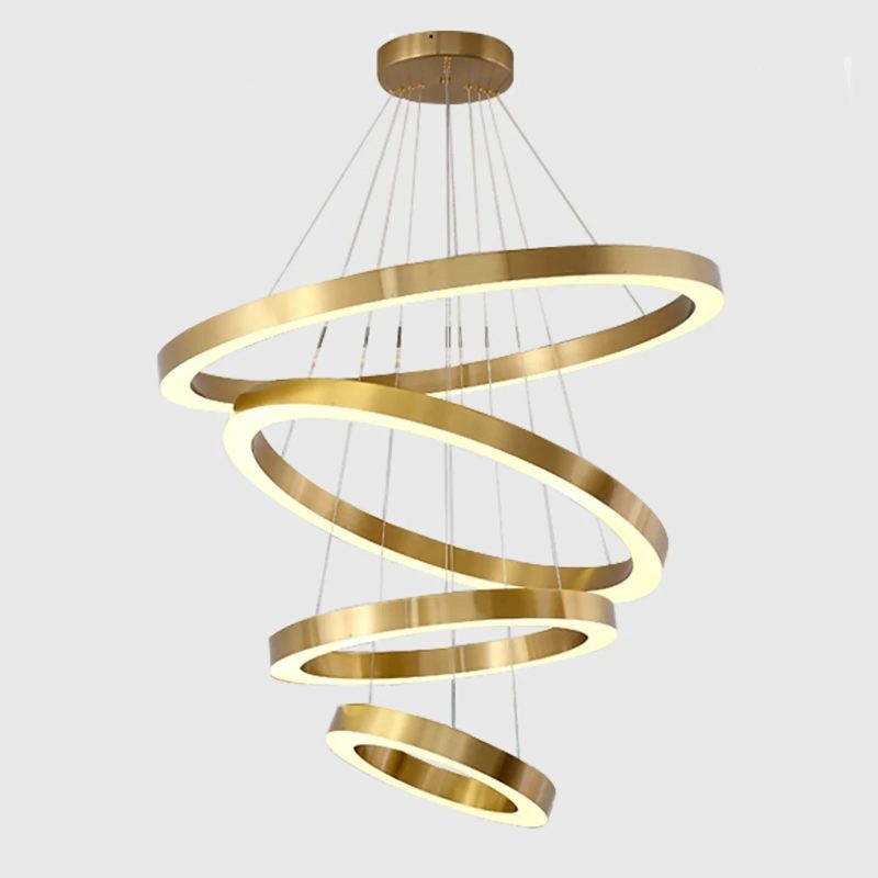 MIRODEMI Thalwil Gold Ring Chandelier