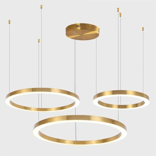 MIRODEMI Thalwil Gold Ring Hanging Ceiling Chandelier